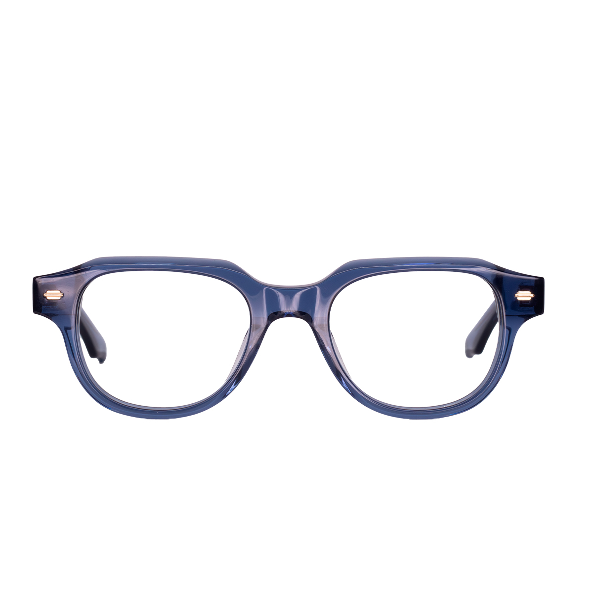LENTES GERONA GLAM DE ACETATO COLOR AZUL/CRISTAL - GER FS- 007