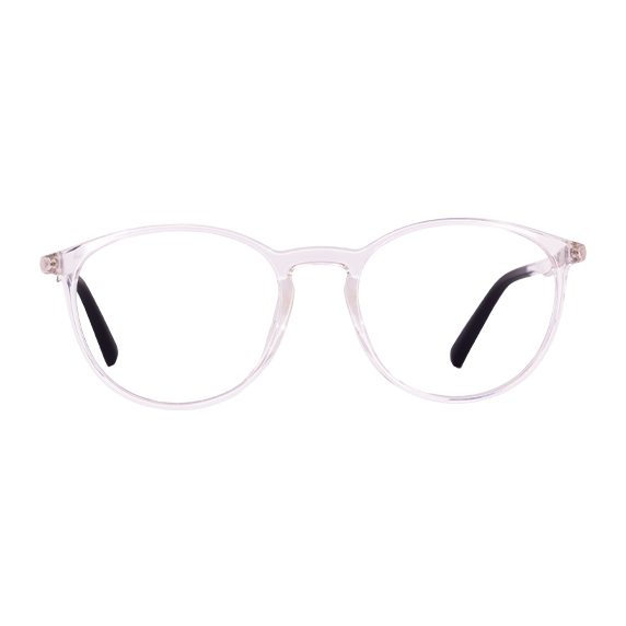 LENTES BRANA DE PASTA COLOR CRISTAL/NEGRO - BRN-102