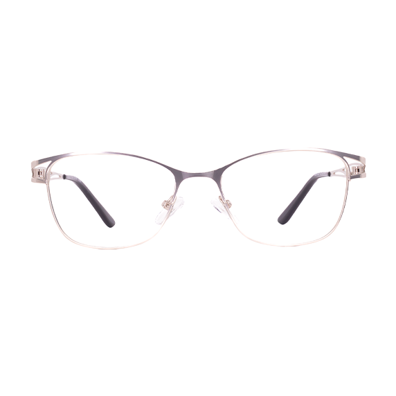 LENTES GLOOWY DE METAL COLOR PLATA/NEGRO - GLW - 027