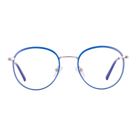 LENTES GLOOWY DE METAL COLOR AZUL/PLATA - GLW - 031