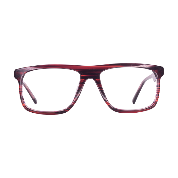 LENTES OBEN DE ACETATO COLOR DEMI/ROJO - OBE 045