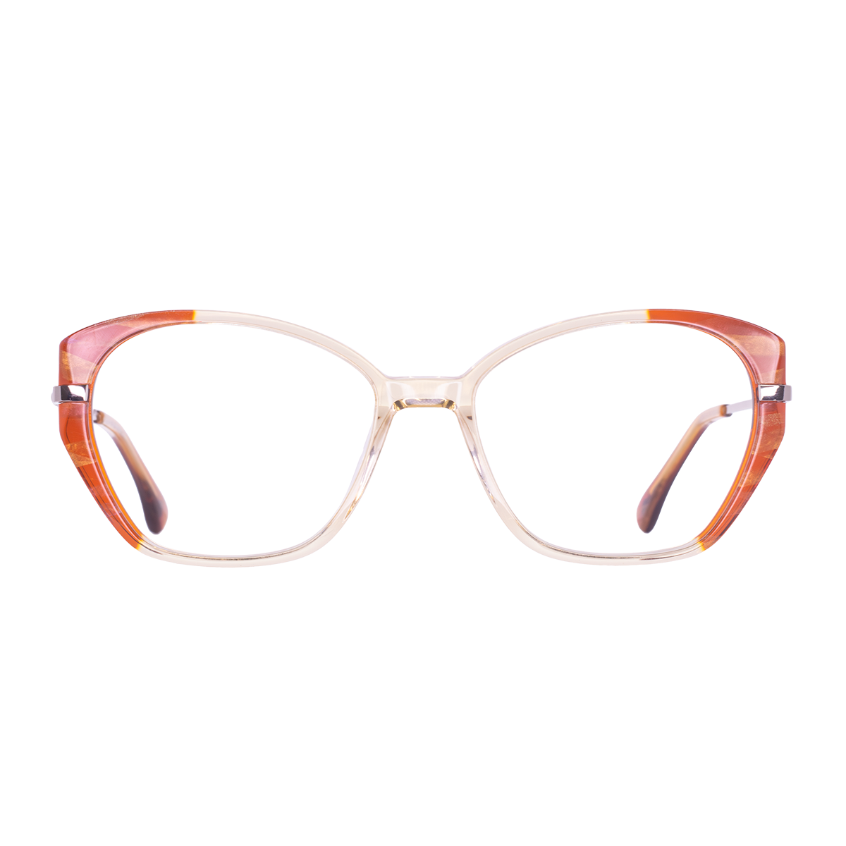 LENTES GERONA DE ACETATO COLOR AMARILLO CAFE- GER- 031
