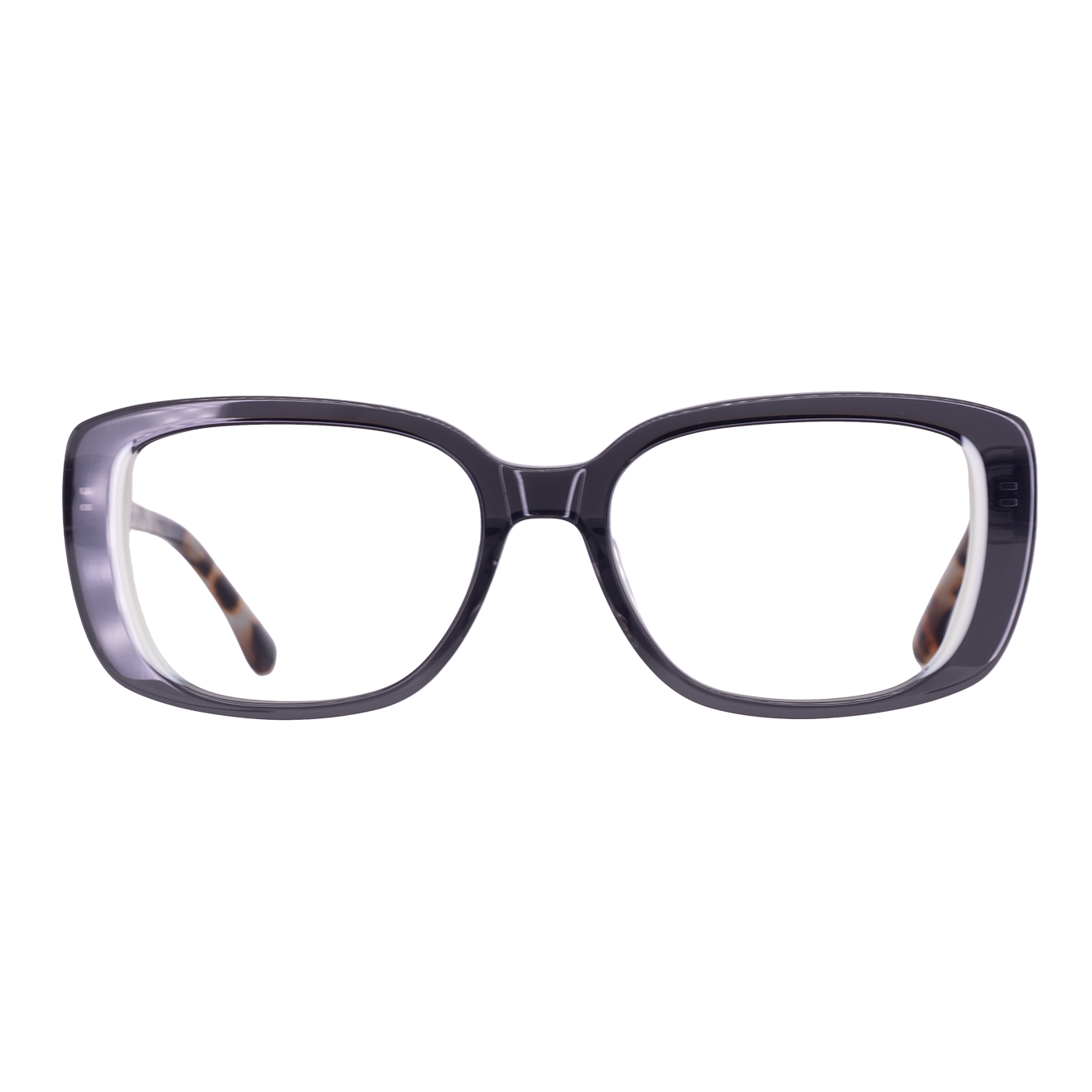 LENTES GERONA DE ACETATO COLOR NEGRO CRISTAL- GER FS- 005