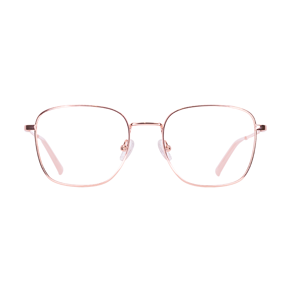 LENTES GLOOWY DE METAL COLOR DORADO/ ROSA-GLW CR- 001