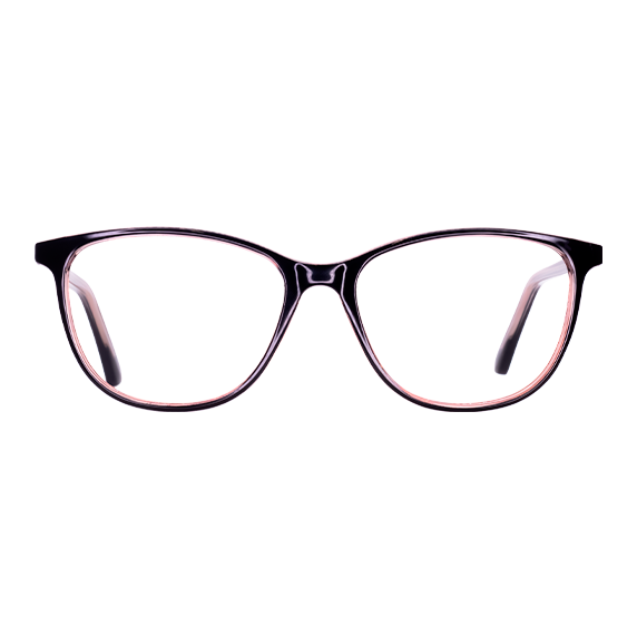 LENTES BRANA DE PLASTICO COLOR NEGRO/ ROSA CRISTAL- BRN CR- 001